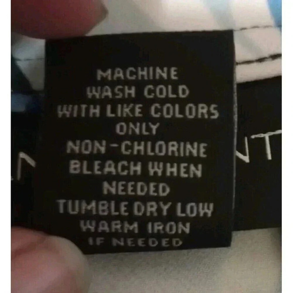 Lane Bryant Skirt Blue Floral High Waisted Belted Midi Straight‎ Pencil Sz 20 - Picture 4 of 4